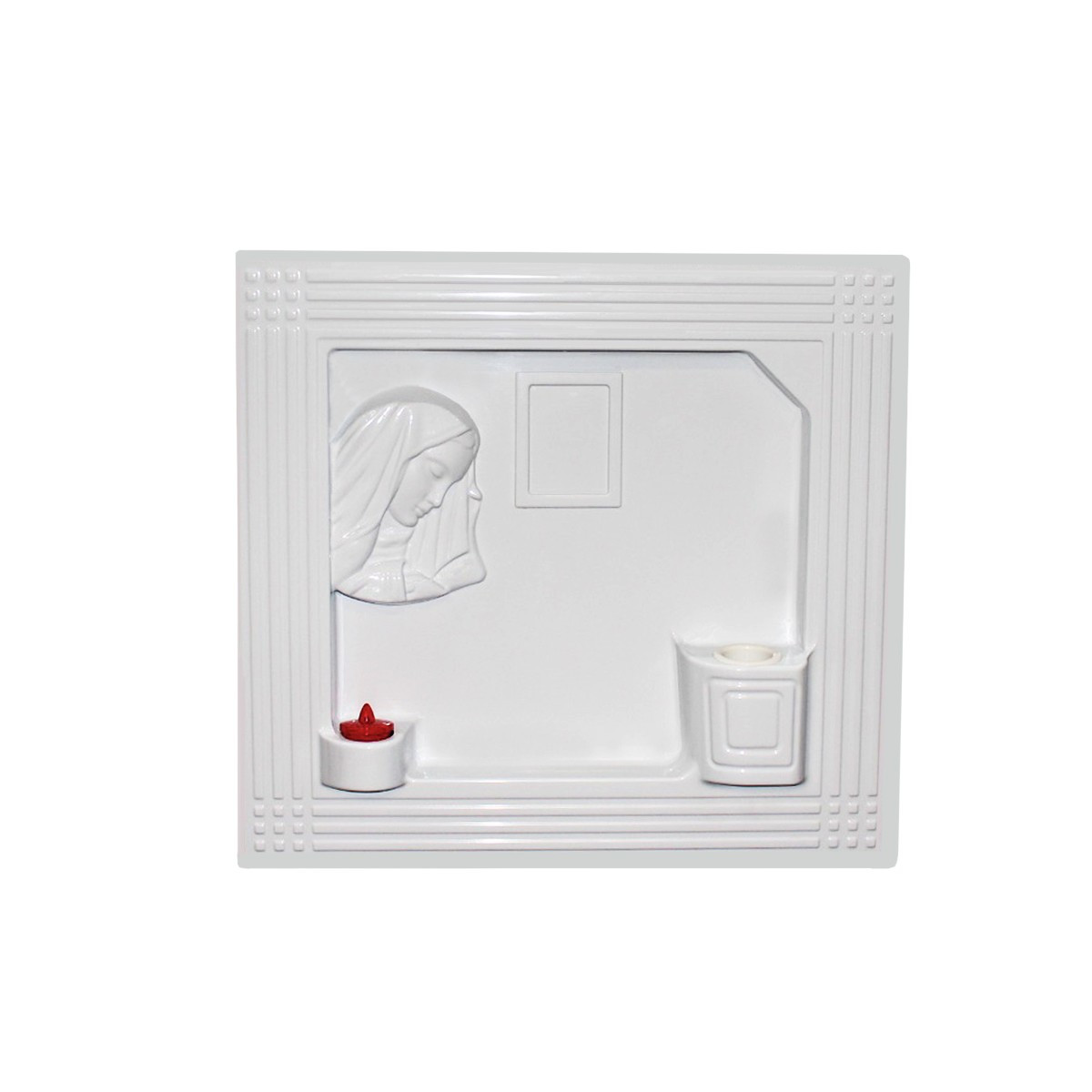 KIT COPRILOC.VOLTO M.M/L BIANCO 815X755X2+VAS+LUM