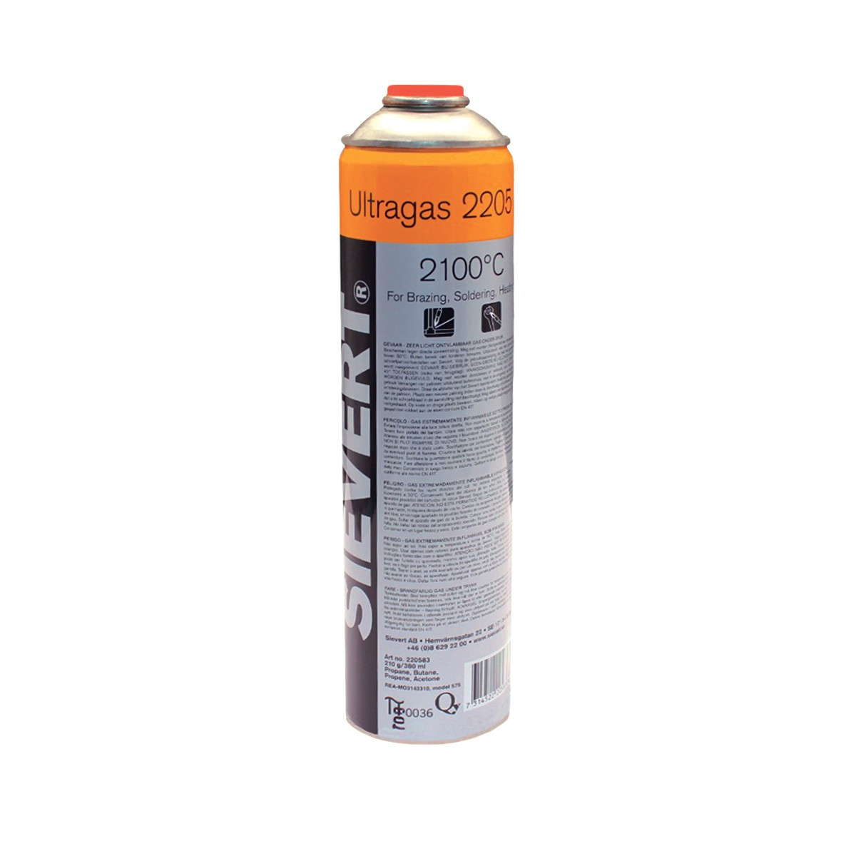 SIEVERT ULTRAGAS 2100C 337GR BOMBOLA GAS