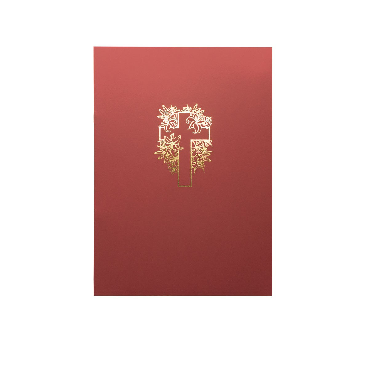 LIBRO FIRMA CROCE FIORE ROSSO ECO