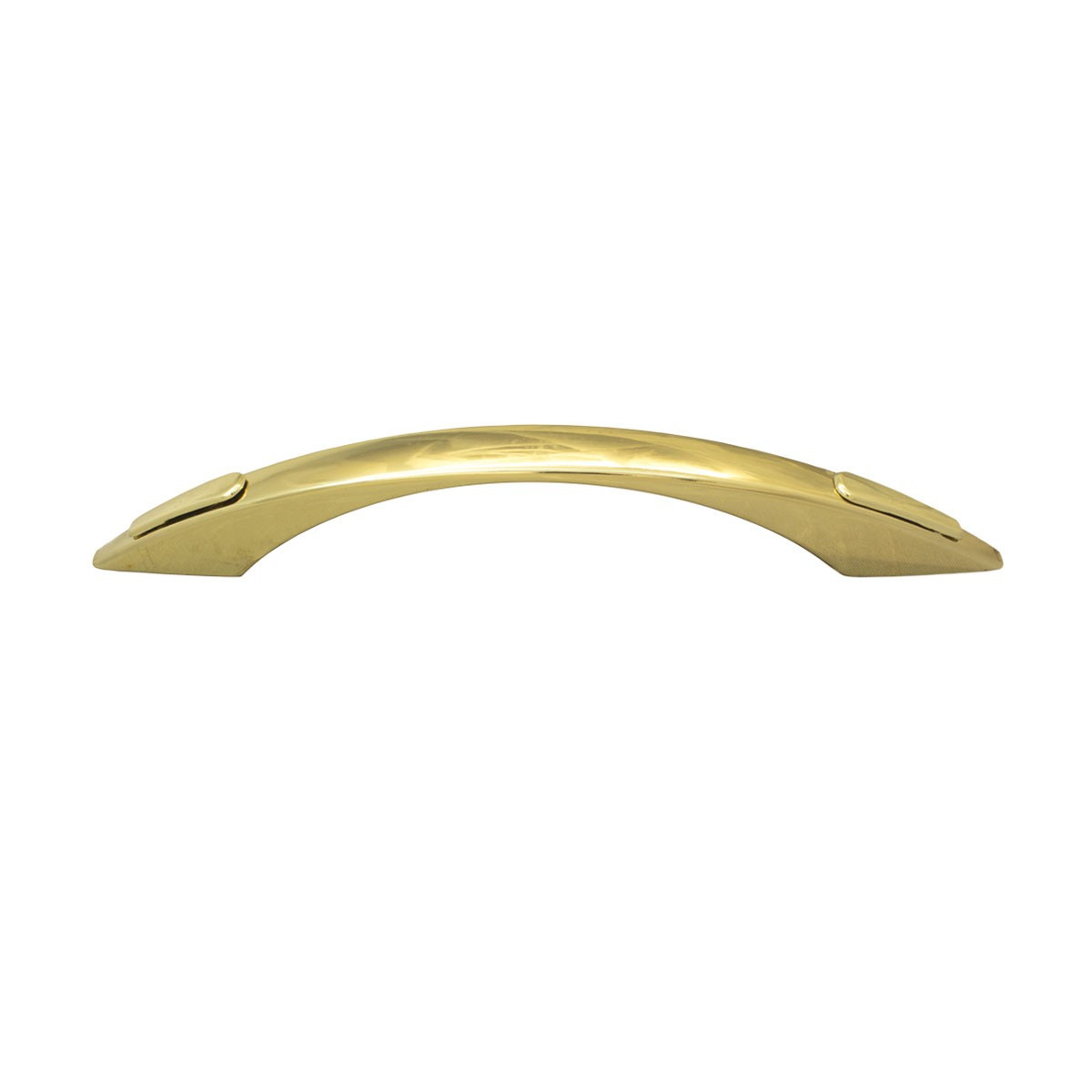 MANIGLIA OTTONATA LUCIDA CON TAPPI T/32 T