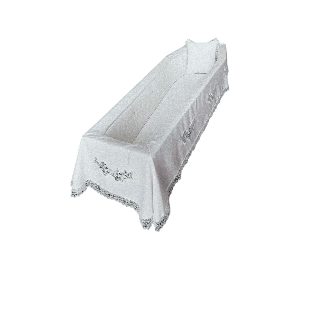 MOD. FOTO 5 MISTO SETA CON APPLICAZIONI PIEDI BIANCA