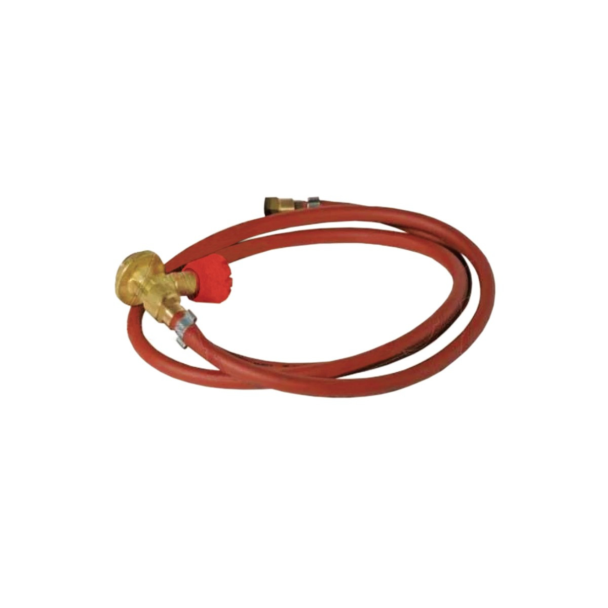 TUBO GOMMA 1.5 RACCORDATO 3/8 E RUBINETTO 7/16