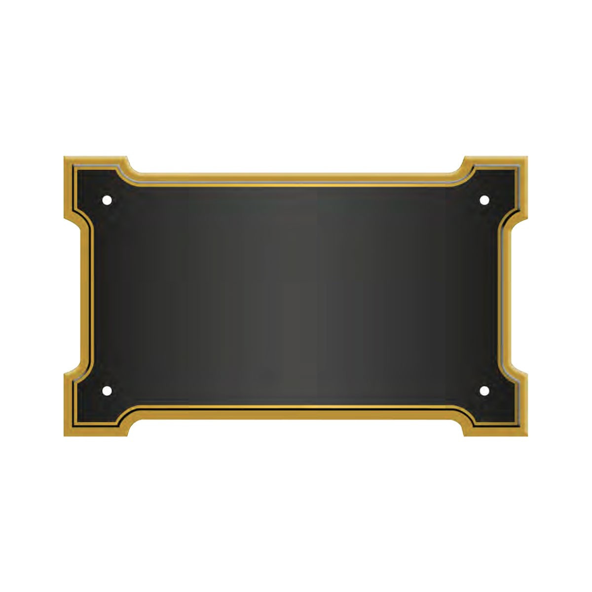 MOD.04 FONDO NERO BORDO ORO ITALIA BOMBATA MM 0.8X90X150 SERIGRAFATA