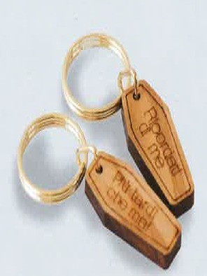 PORTACHIAVE BARETTA PIATTA 5,5cm  INCISIONE LASER