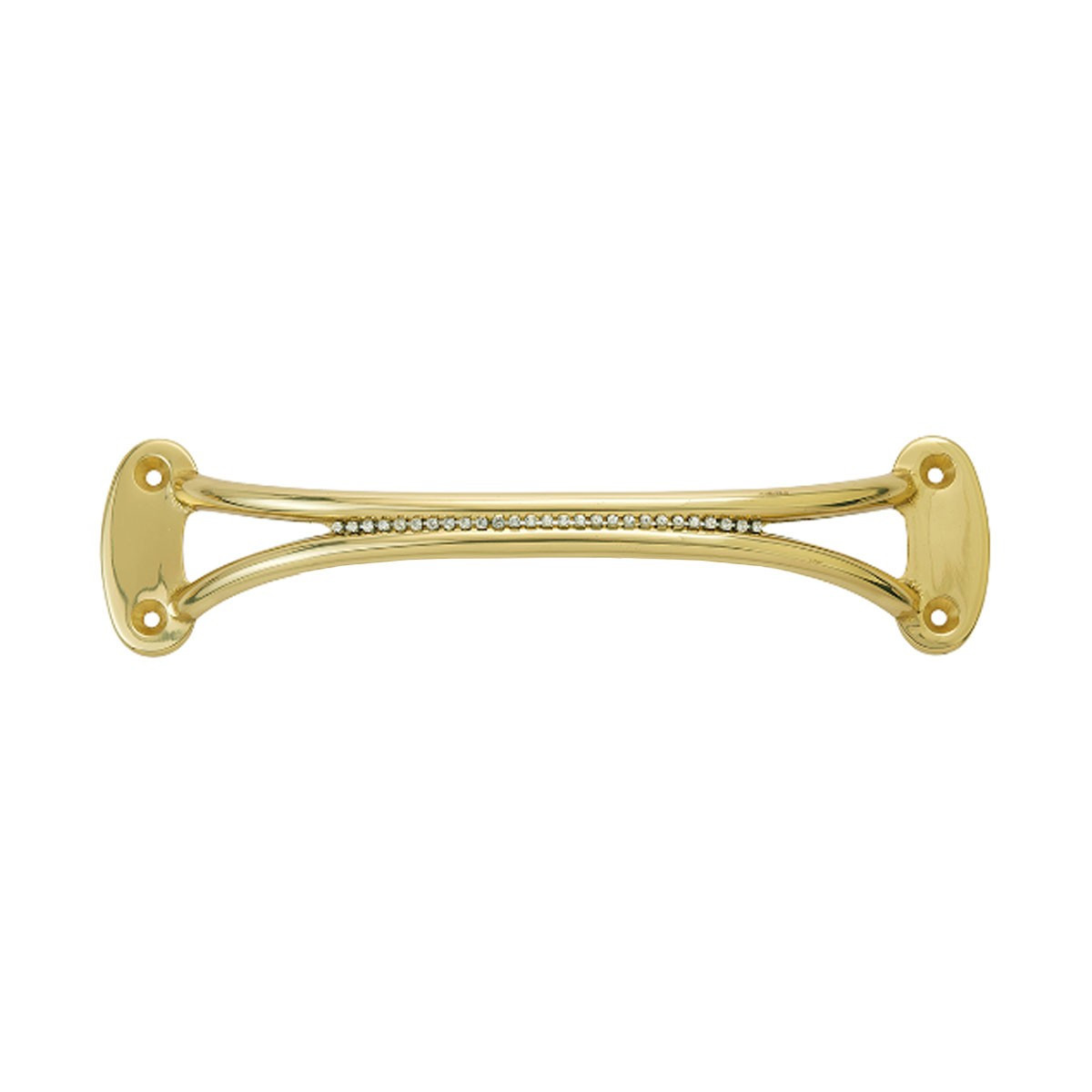 MANIGLIA 220/S IN OTTONE LU C/CRISTALLO