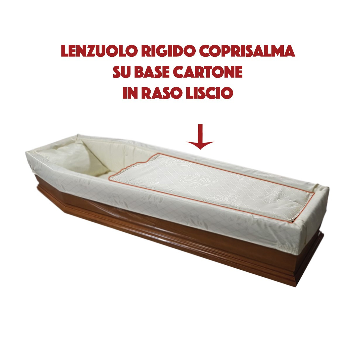 LENZUOLINO COPRISALMA BASE CARTONE RASO LISCIO GRIGIO