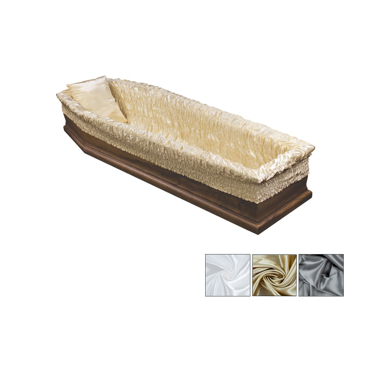 IMBOTTITURA AT-L001 CON 1 CUSCINO 38*46 FODERA ELASTICA 78*295 SENZA CARTONE SATINATO BIANCA