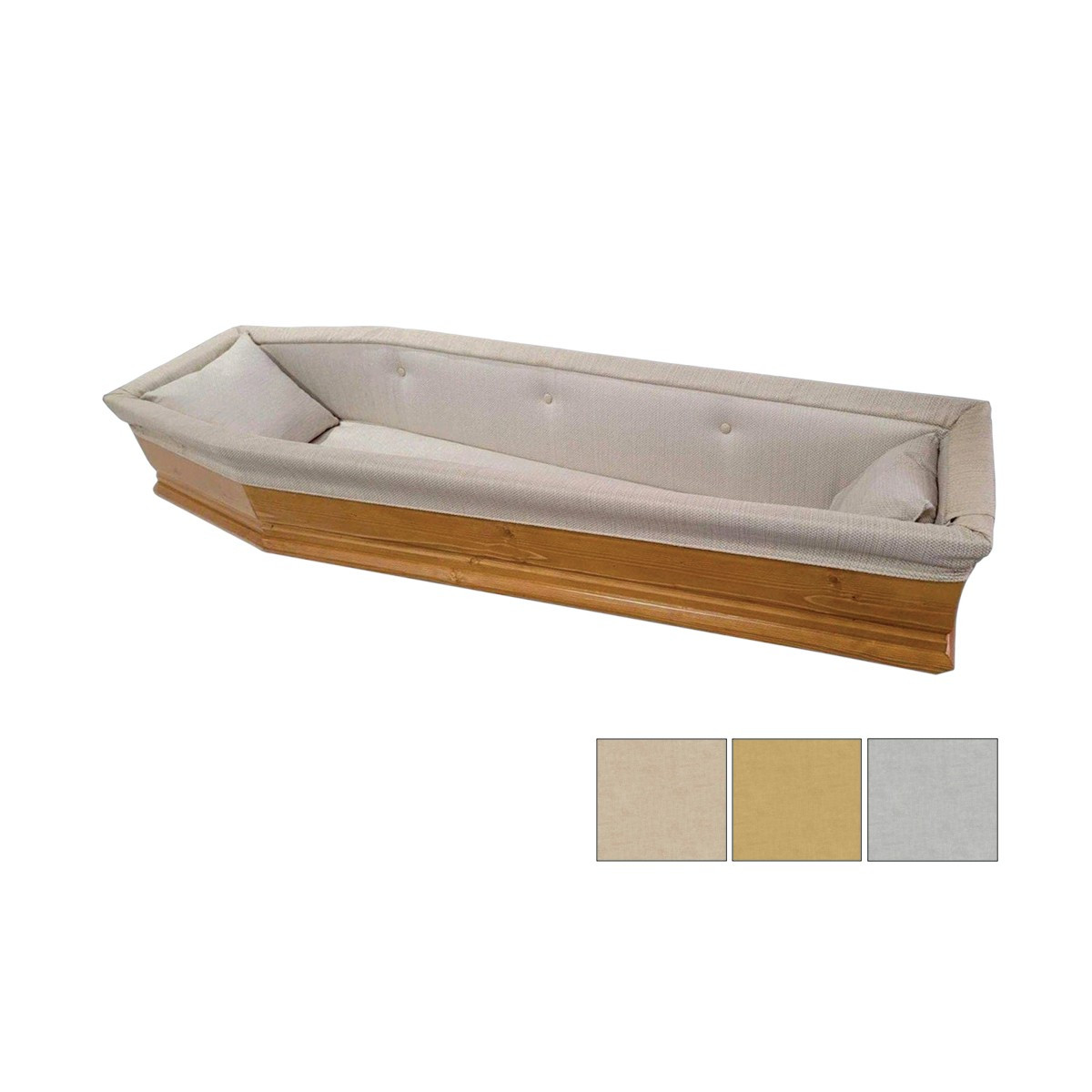 IMBOTTITURA CARTONATA IN TESSUTO ARREDO MELANGE BORDO LISCIO CON BOTTONCINO GRIGIO (CORFU