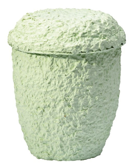 URNA IN POLPA DI LEGNO VERDE