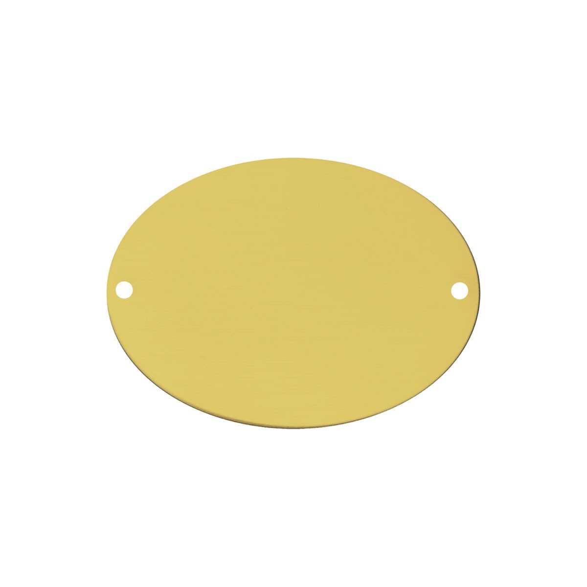 TARGA ADESIVA OTTONATA OVALE 104/S