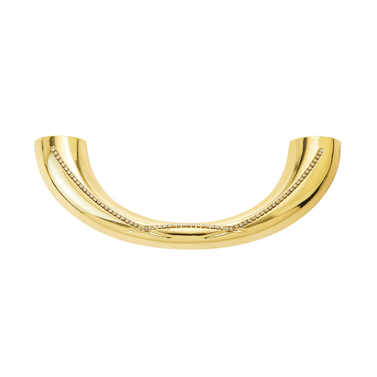 MANIGLIA 253/S COMPLETA OTT. LUCIDA C/CRISTALLO