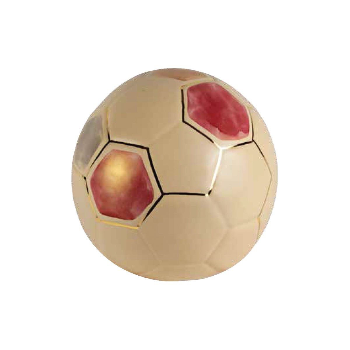 URNA CINERARIA PALLONE IN CERAMICA ITALIANA 3°FUOCO CM H20 COLORE 122