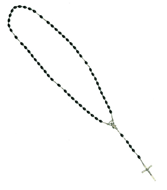 ROSARI IN PLASTICA TIPO LUSSO CROCE MARRONE