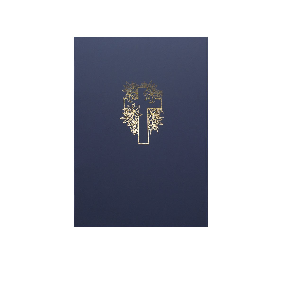 LIBRO FIRMA CROCE FIORE BLU ECO