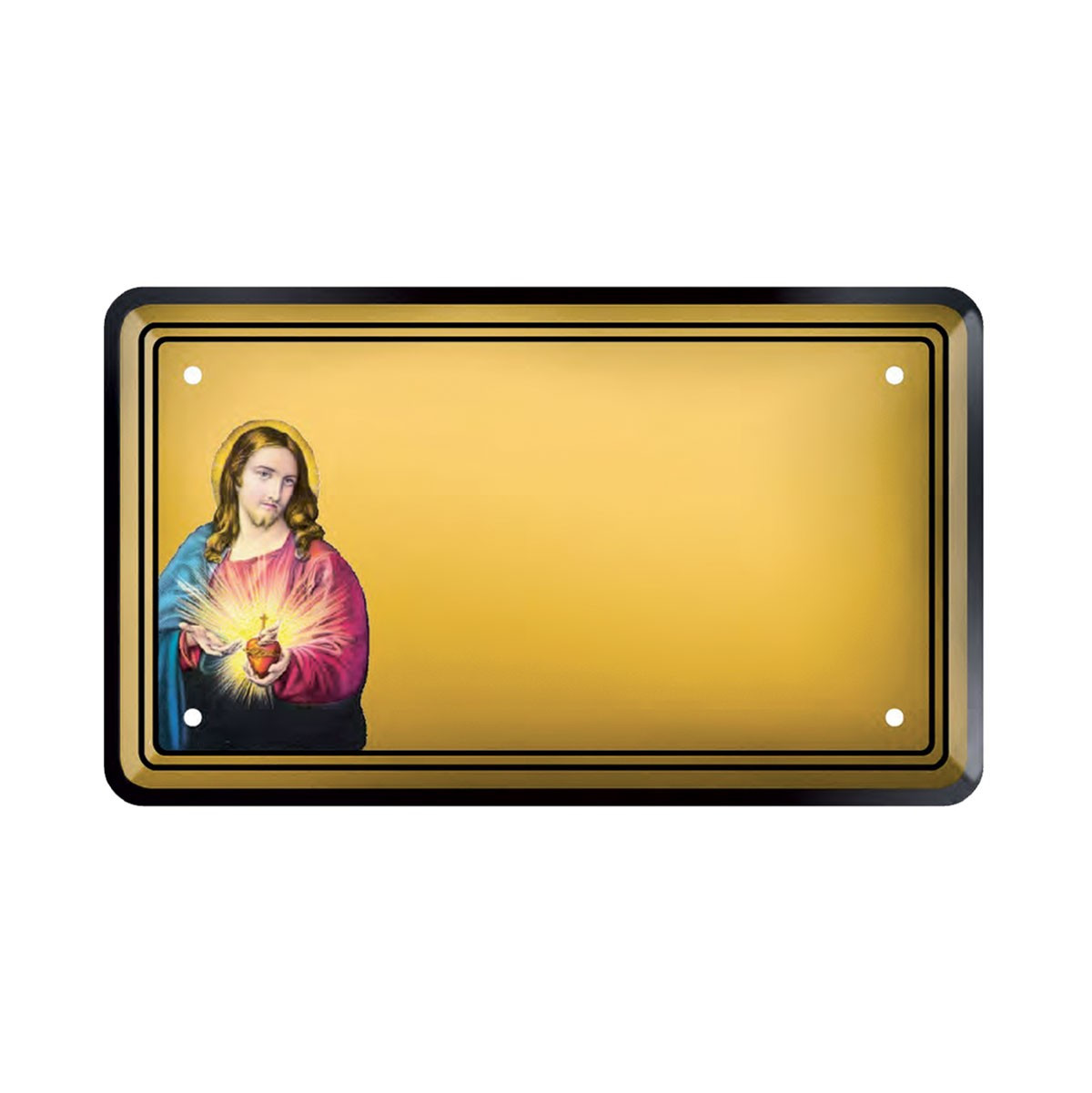 MOD.03 FONDO ORO BORDO NERO GESU MM. 0,8X90X150 SER