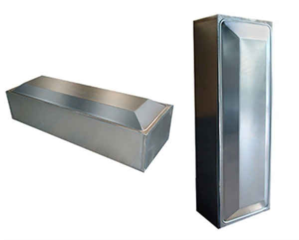 CASSONE ZINCO DI RIVESTIMENTO 0.66 C/COP. 205X80X80 H.45 + 8 COP.