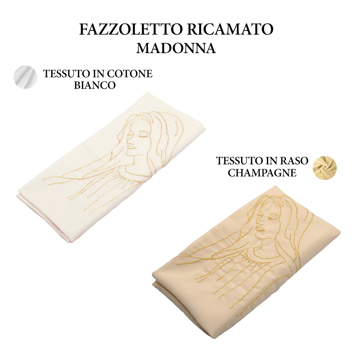 FAZZOLETTO MADONNA BIANCO