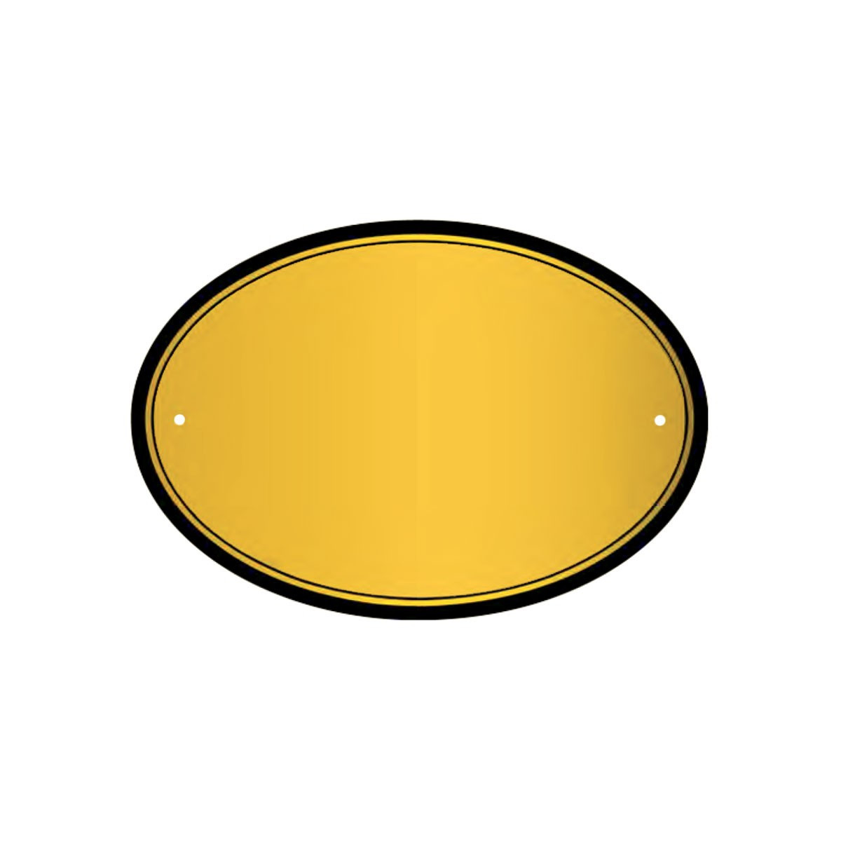 MOD.01 FONDO ORO BORDO NERO ITALIA PIANA OVALE