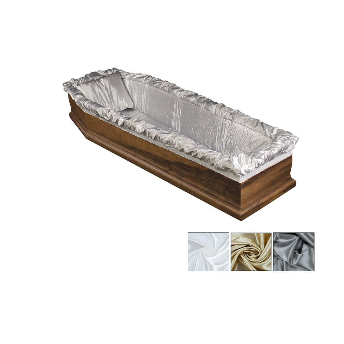 IMBOTTITURA AT-LE125 CON CARTONE DOPPIO CUSCINO IN RASO CHAMPAGNE