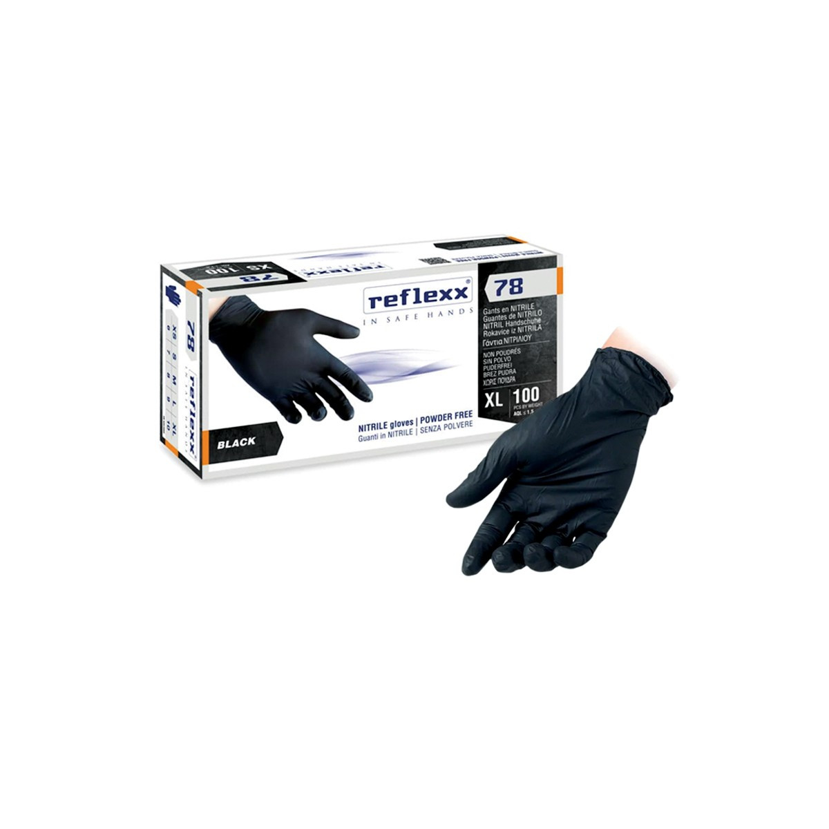 GUANTI MONOUSO NERO - Taglia XL - (CONF. 100PZ)