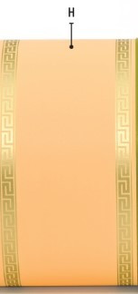 FASCIA RONDELLE ATHENIS COLORE CREMA H DIM.100MMX50M